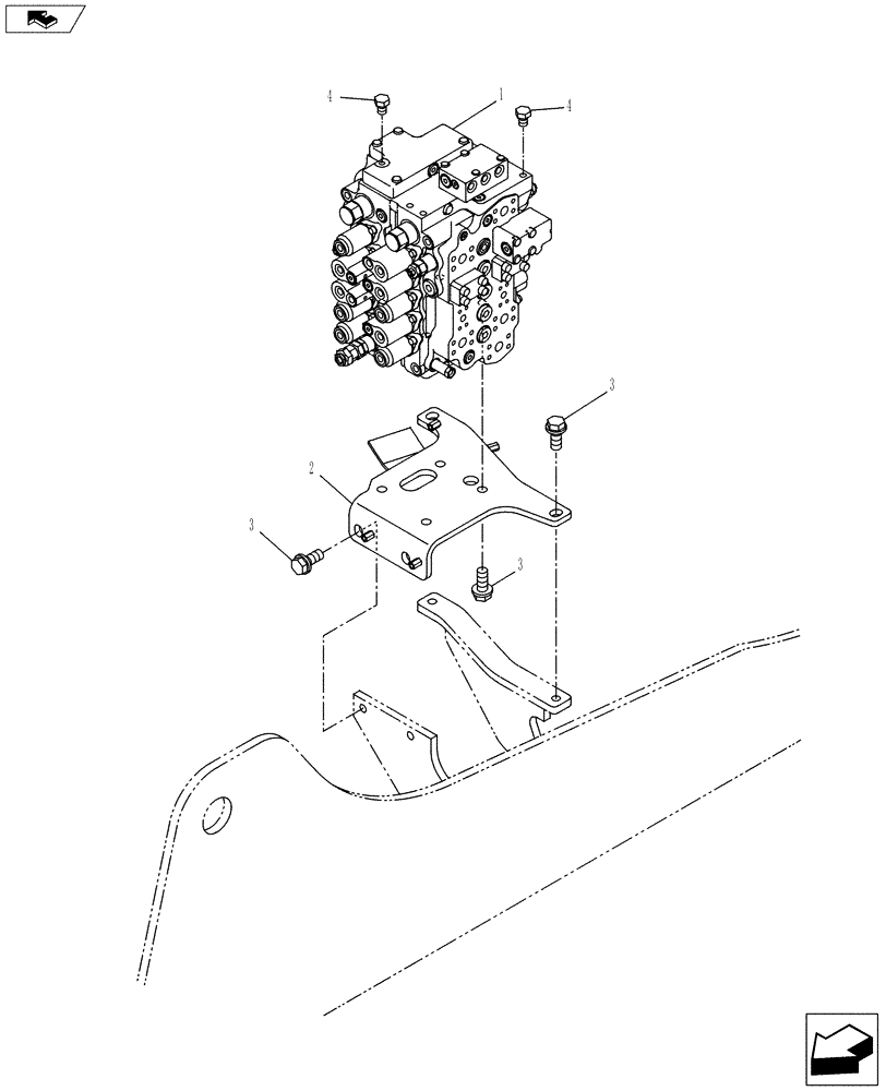 Схема запчастей Case CX130C - (35.359.AB[01]) - CONTROL VALVE (35) - HYDRAULIC SYSTEMS