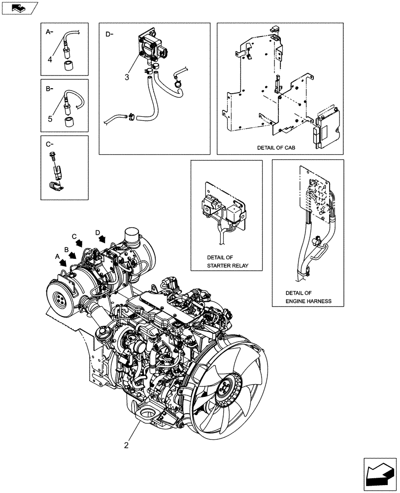 Схема запчастей Case CX145C SR - (10.001.AD[04]) - ENGINE (10) - ENGINE