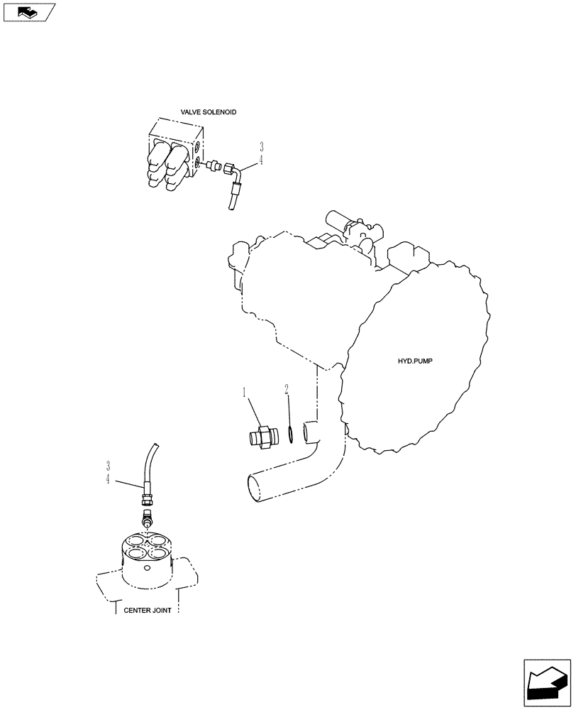 Схема запчастей Case CX130C - (35.310.AA[01]) - PLUG (35) - HYDRAULIC SYSTEMS