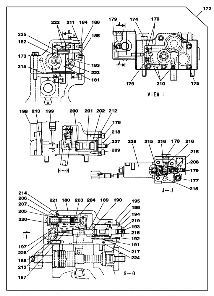 Схема запчастей Case CX130C - (35.106.AD[06]) - HYDRAULIC PUMP - COMPONENTS (35) - HYDRAULIC SYSTEMS