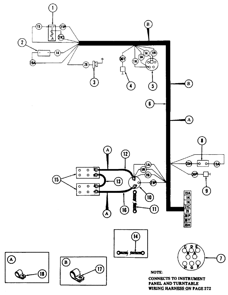 Схема запчастей Case 40 - (278) - ENGINE WIRING HARNESS FOR: CASE 504BDT DIESEL ENGINE, (USED ON UNITS WITH PIN 6270855 AND AFTER) (55) - ELECTRICAL SYSTEMS