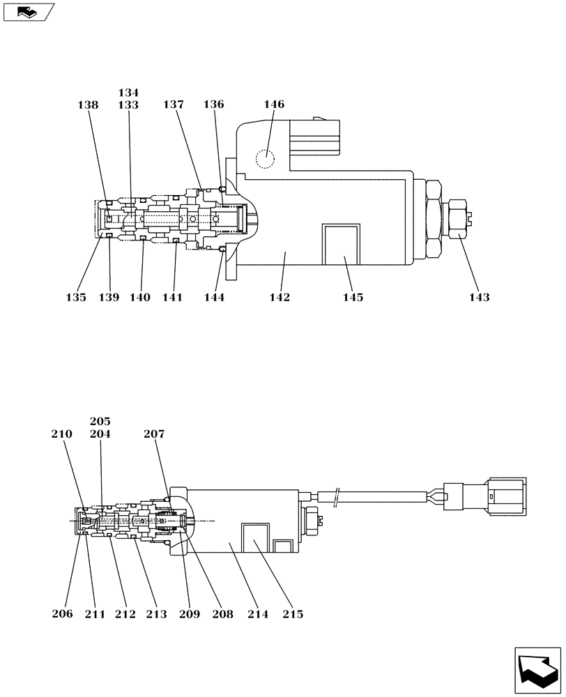 Схема запчастей Case CX160C - (35.106.AD[05]) - HYDRAULIC PUMP - COMPONENTS (35) - HYDRAULIC SYSTEMS