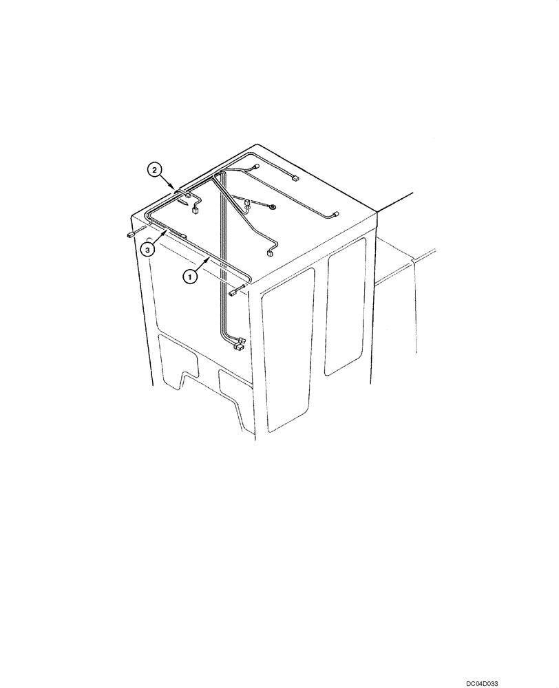 Схема запчастей Case 885 - (04.19[00]) - ELECTRIC SYSTEM - CAB (04) - ELECTRICAL SYSTEMS