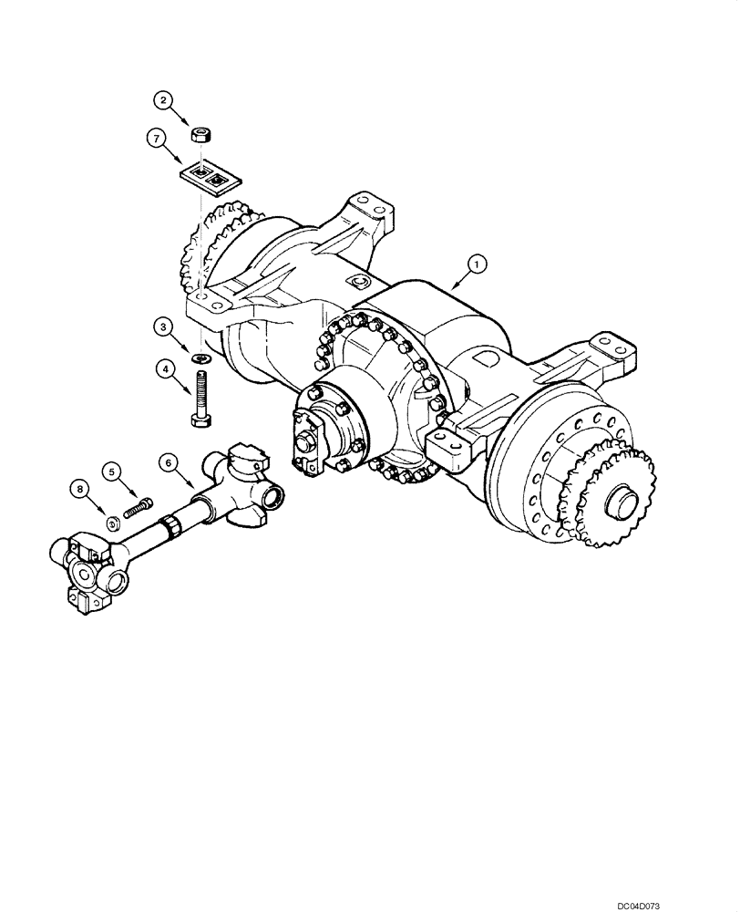 Схема запчастей Case 885 - (06.24[00]) - REAR AXLE CLARK - ASSEMBLY (06) - POWER TRAIN