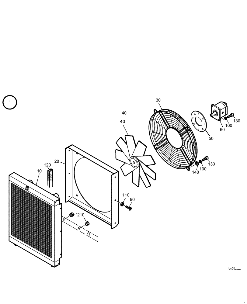 Схема запчастей Case 321D - (15.122[2988638000]) - RADIATOR (10) - ENGINE