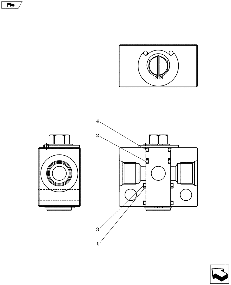 Схема запчастей Case CX145C SR - (35.630.AK[01]) - STOP VALVE (35) - HYDRAULIC SYSTEMS