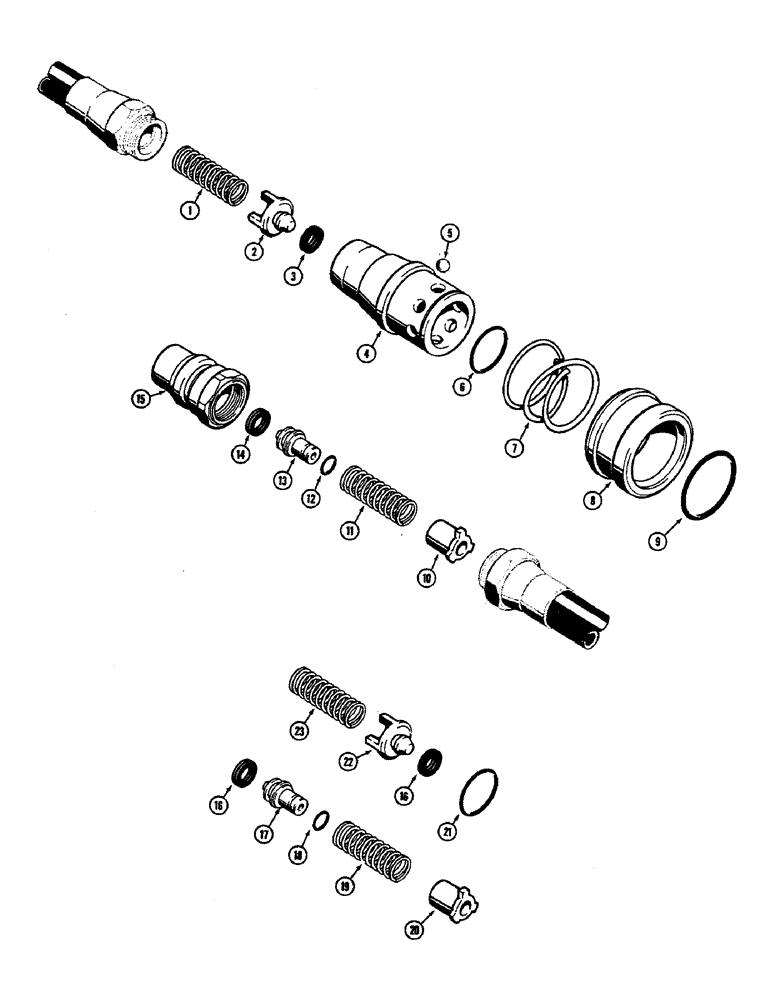 Схема запчастей Case 350B - (188) - HYD. QUICK DISCONNECT COUPLINGS, USED ON MODELS W/ PULL BEHIND EQUIPMENT (07) - HYDRAULIC SYSTEM