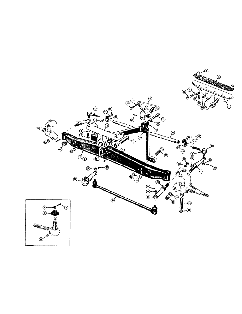 Схема запчастей Case 420B - (106) - FRONT AXLE 