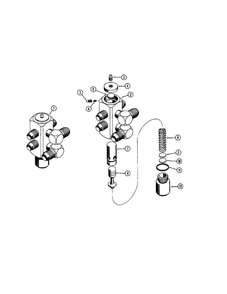 Схема запчастей Case 750 - (236) - D38826 DROTT RELIEF VALVE (07) - HYDRAULIC SYSTEM