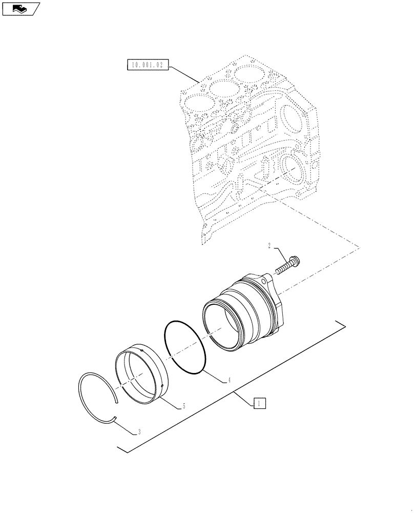 Схема запчастей Case F4DFE613B A004 - (10.114.02) - ENGINE, HYDRAULIC PUMP, MOUNTING (10) - ENGINE