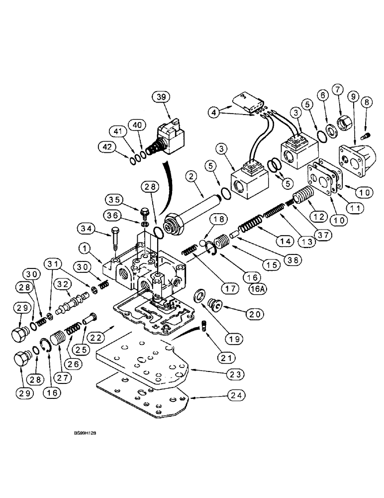 Схема запчастей Case 580L - (6-054) - TRANSMISSION ASSEMBLY, TRANSMISSION CONTROL VALVE, TWO WHEEL OR FOUR WHEEL DRIVE (PRE SERVICE BULLITIN) (06) - POWER TRAIN