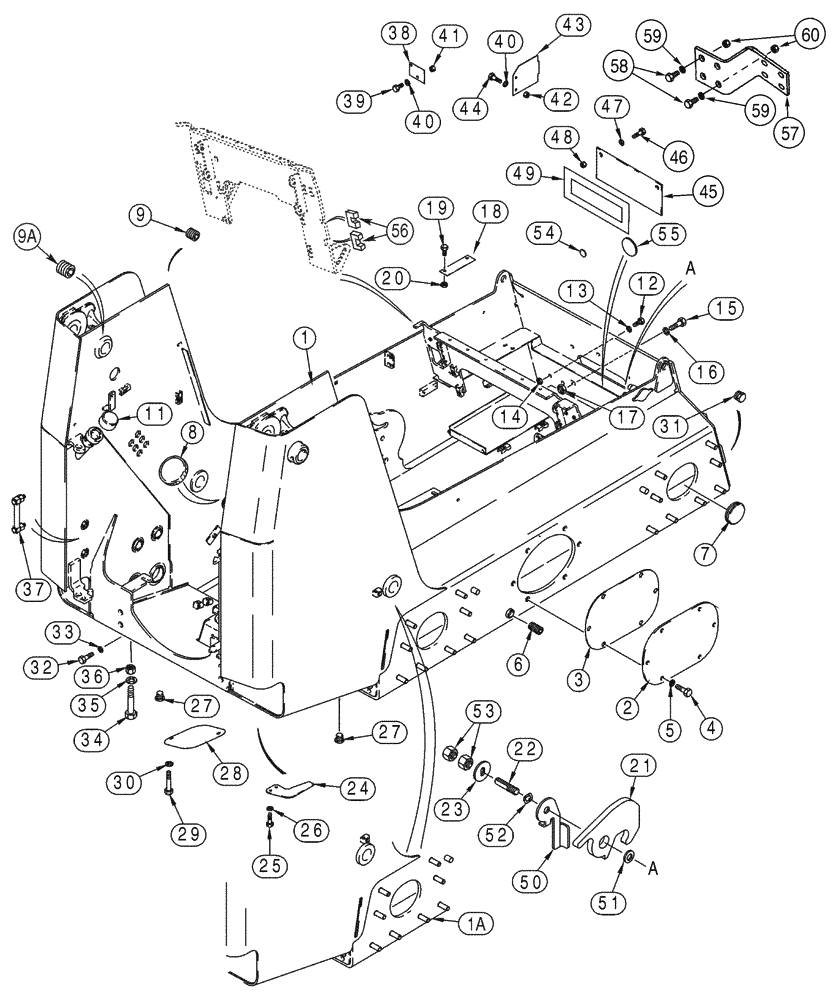 Схема запчастей Case 85XT - (09-09) - CHASSIS (09) - CHASSIS