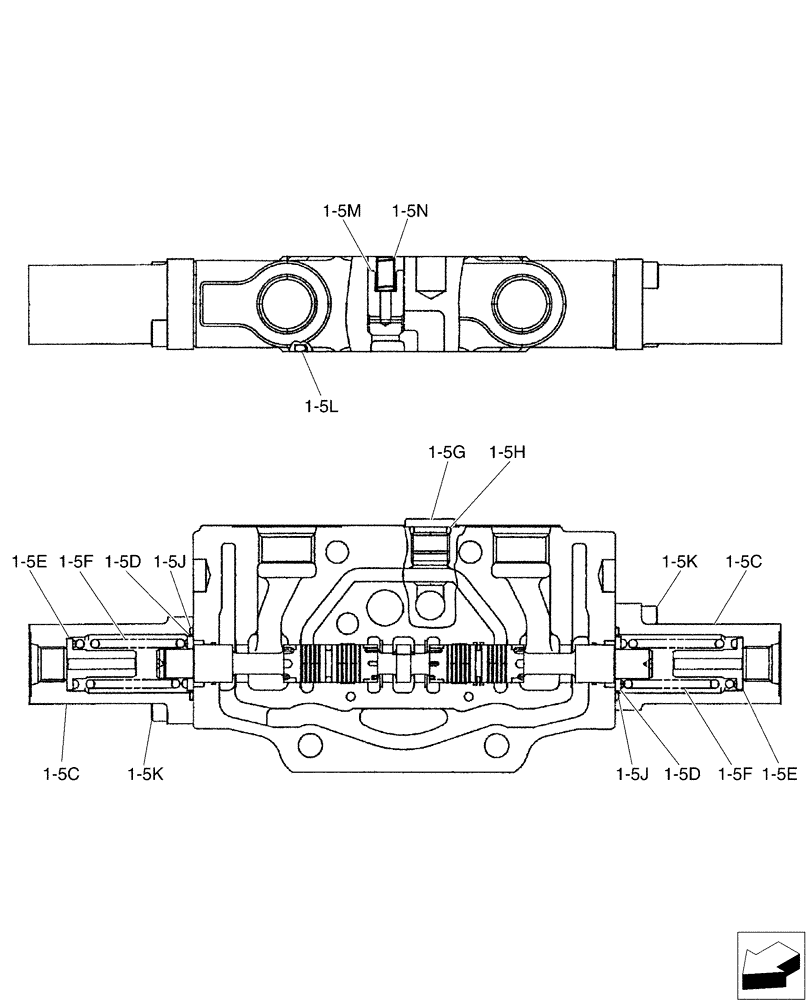 Схема запчастей Case CX50B - (01-023[05]) - VALVE INSTAL (35) - HYDRAULIC SYSTEMS