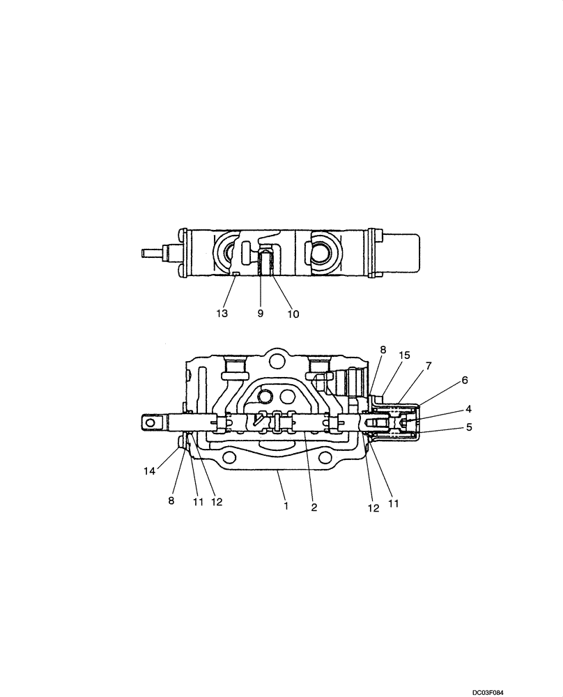 Схема запчастей Case CX14 - (08-25[00]) - VALVE ASSY - SWING (08) - HYDRAULICS