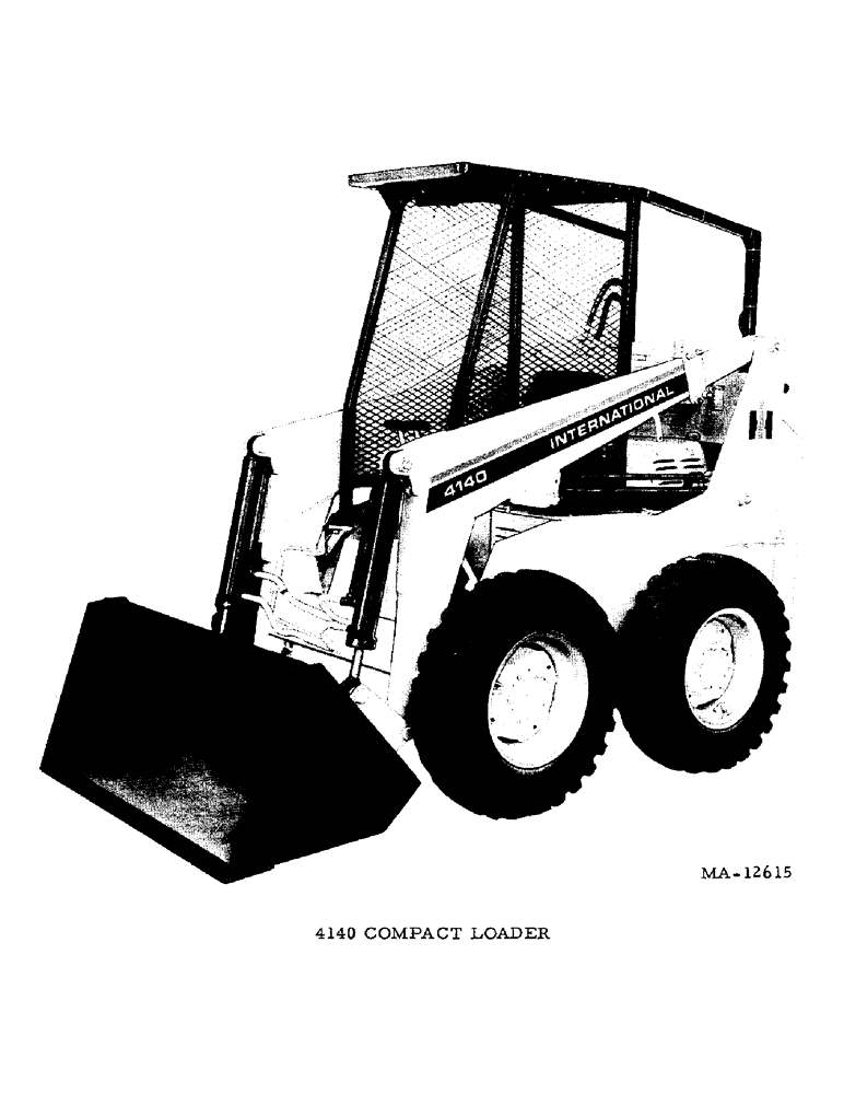 Схема запчастей Case 4140 - (00-05) - INTRODUCTION - MODEL VIEW (00) - GENERAL