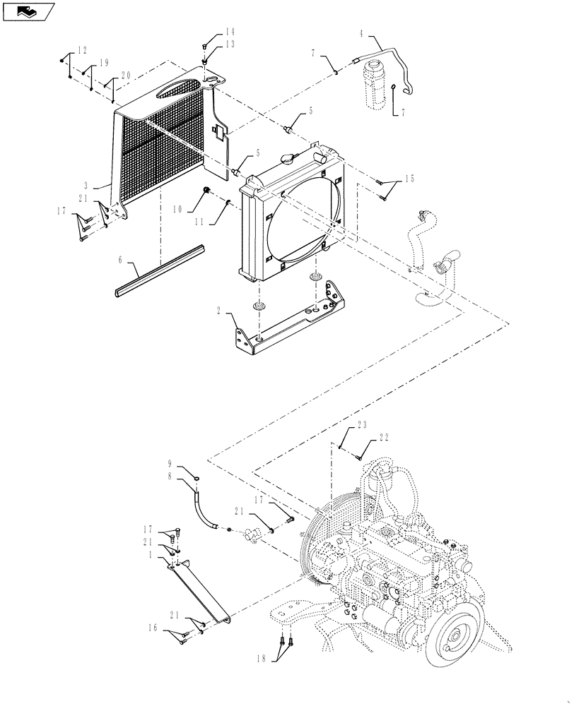 Схема запчастей Case DV36 - (10.400.AE[02]) - RADIATOR GRILLE - BSN NFNTV0040 (10) - ENGINE