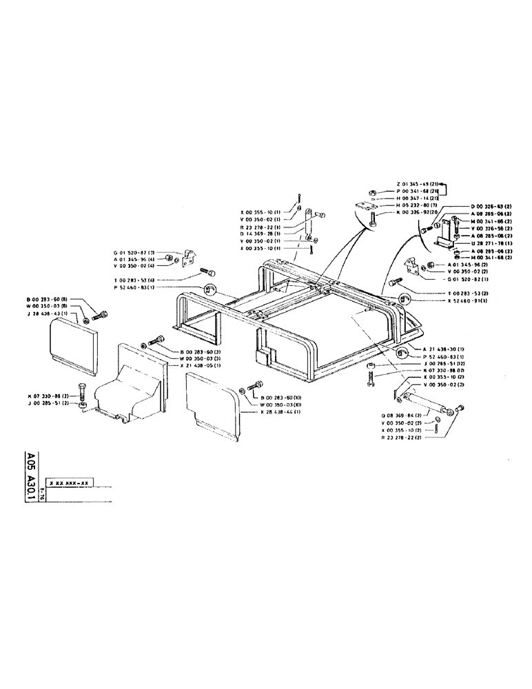 Схема запчастей Case 90CL - (007) - NO DESCRIPTION PROVIDED (05) - UPPERSTRUCTURE CHASSIS