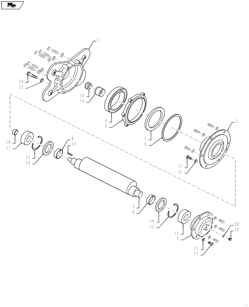 Схема запчастей Case DV36 - (44.510.AE[06]) - DRUM HUB, VIBRATION - BSN NFNTU0372 (44) - WHEELS