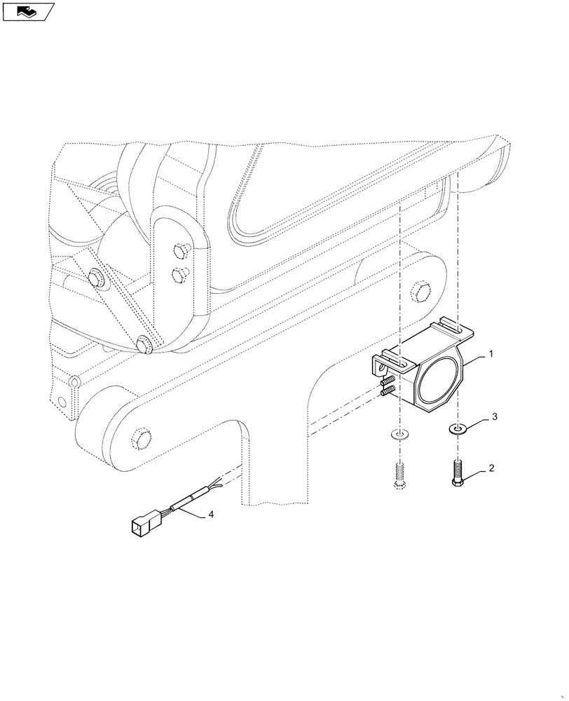 Схема запчастей Case DV23 - (55.408.BG[01]) - BACKUP ALARM (55) - ELECTRICAL SYSTEMS