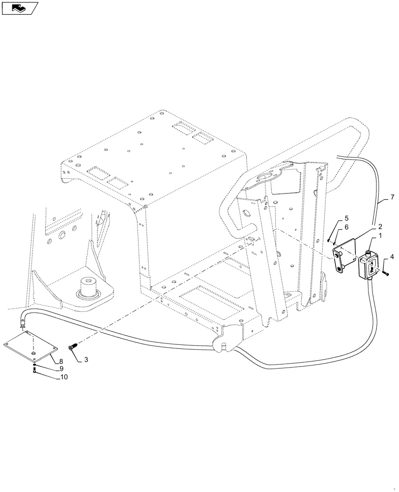 Схема запчастей Case DV45 - (55.512.BQ[04]) - TEMPERATURE SENDER, ASPHALT (55) - ELECTRICAL SYSTEMS