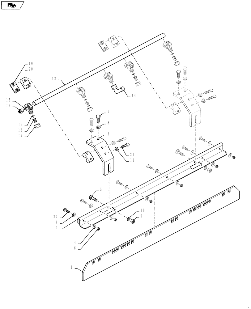 Схема запчастей Case DV23 - (44.510.AE[04]) - UPPER DRUM, SCRAPER (44) - WHEELS