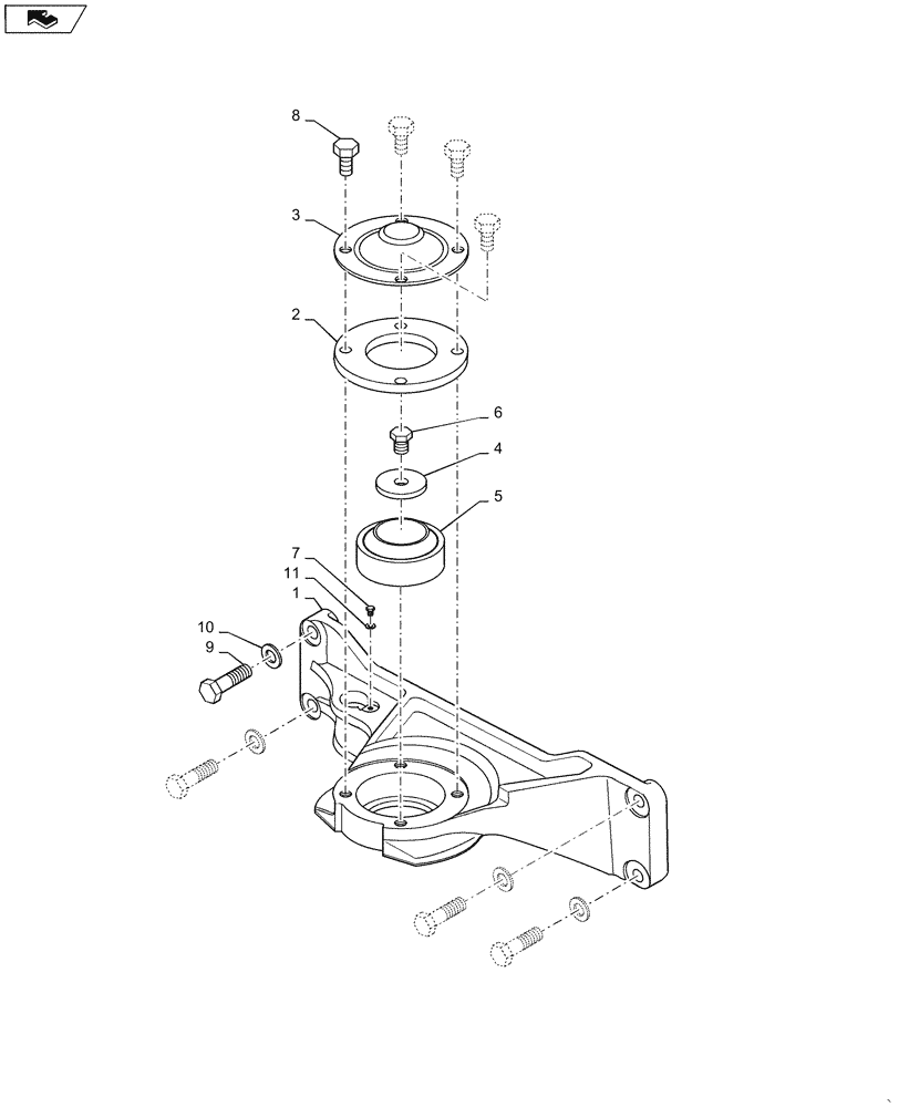 Схема запчастей Case DV26 - (39.100.AN[04]) - ARTICULATION, JOINT (39) - FRAMES AND BALLASTING