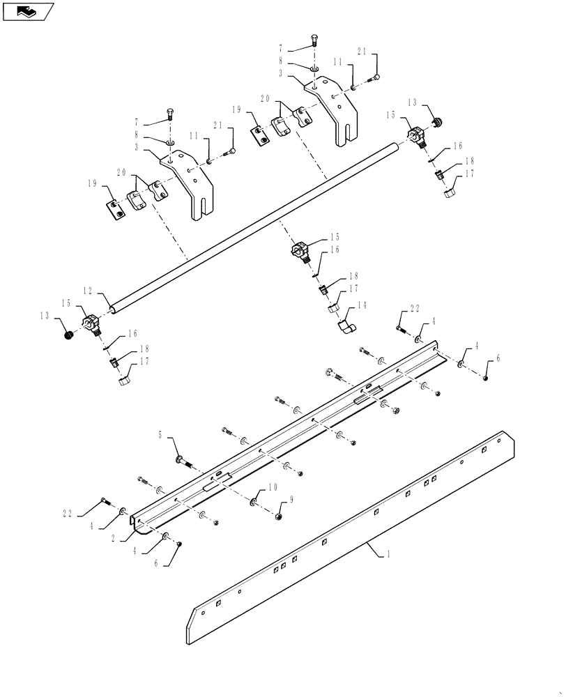 Схема запчастей Case DV26 - (44.510.AE[08]) - UPPER DRUM, SCRAPER (44) - WHEELS