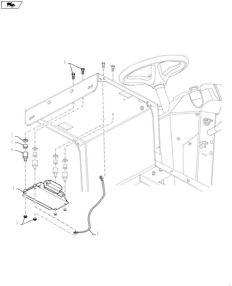 Схема запчастей Case DV23 - (55.417.AA[01]) - CONTROL BLOCK (55) - ELECTRICAL SYSTEMS