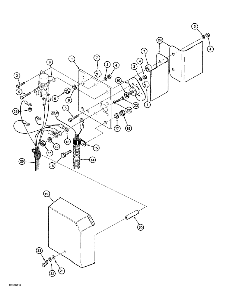 Схема запчастей Case 621B - (4-33A) - REAR HARNESS TO RELAY PANEL, P.I.N. JEE0052701 THROUGH JEE0053349 (04) - ELECTRICAL SYSTEMS