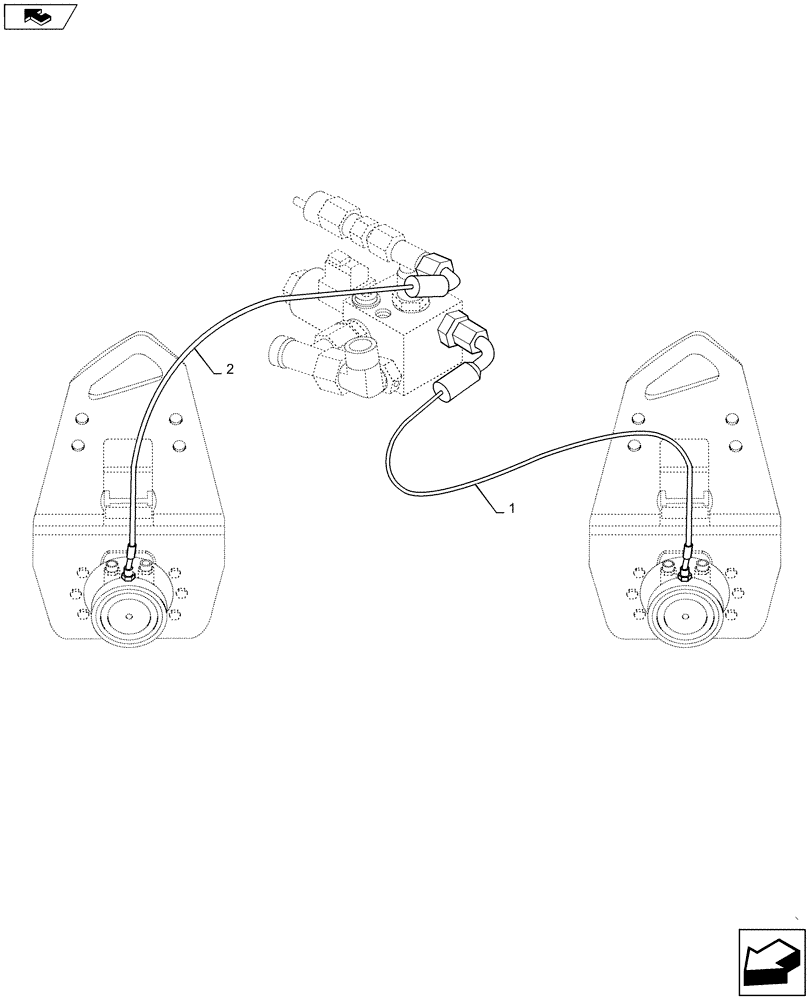 Схема запчастей Case DV26 - (33.202.AP[01]) - BRAKE RESERVOIR & LINES (33) - BRAKES & CONTROLS