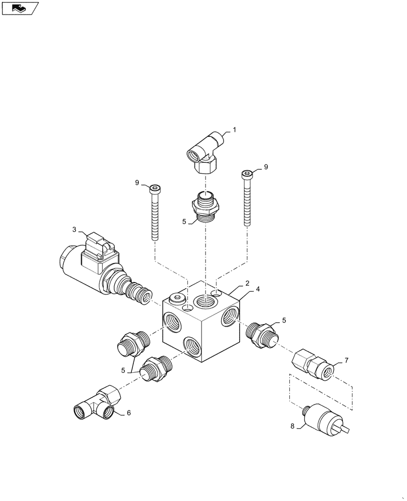 Схема запчастей Case DV45 - (33.202.BT[02]) - BRAKE VALVE (33) - BRAKES & CONTROLS