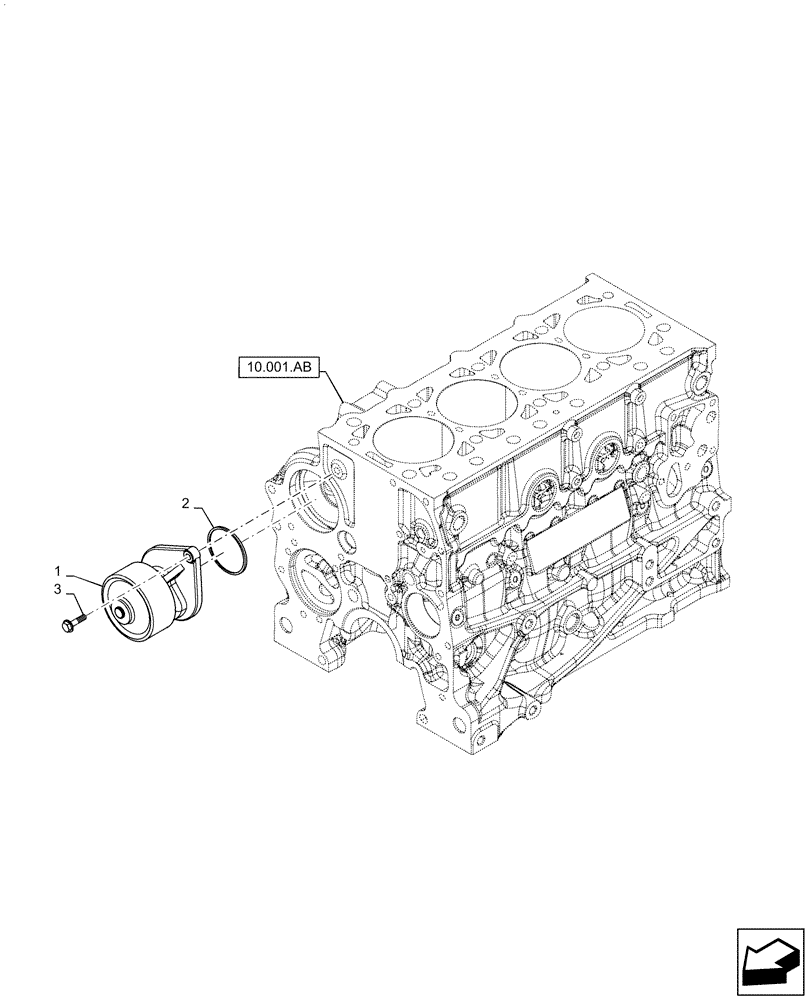 Схема запчастей Case TV380 - (10.400.BB) - WATER PUMP & RELATED PARTS (10) - ENGINE