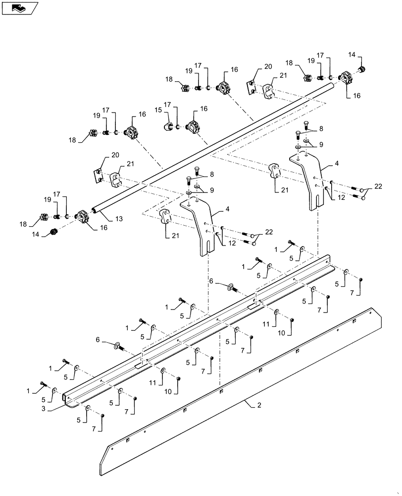 Схема запчастей Case DV36 - (44.510.EA[12]) - UPPER DRUM, SCRAPER (44) - WHEELS