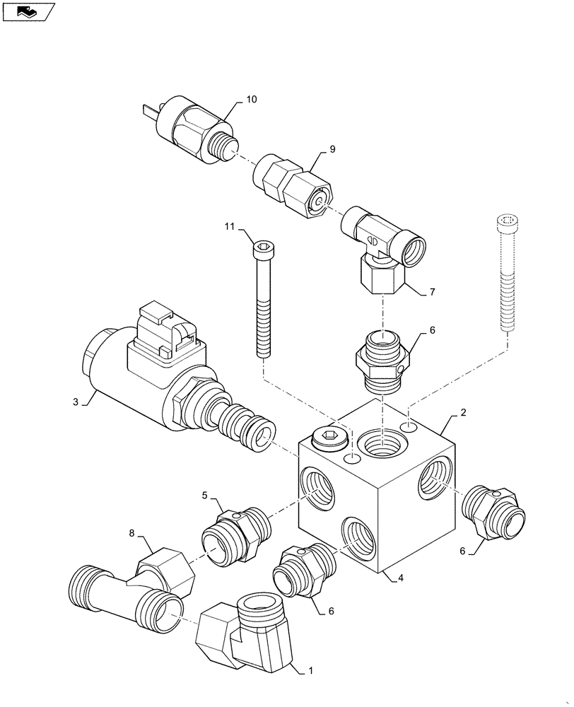 Схема запчастей Case DV23 - (33.202.BT[01]) - BRAKE VALVE ASSEMBLY (33) - BRAKES & CONTROLS