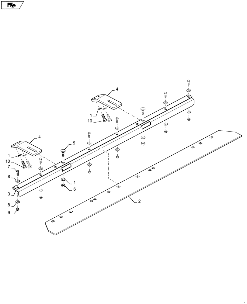 Схема запчастей Case DV23CC - (44.510.AE[03]) - LOWER DRUM, SCRAPER (44) - WHEELS