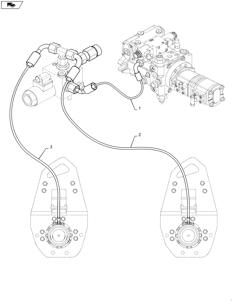 Схема запчастей Case DV45 - (33.202.AP[01]) - BRAKE RESERVOIR & LINES (33) - BRAKES & CONTROLS