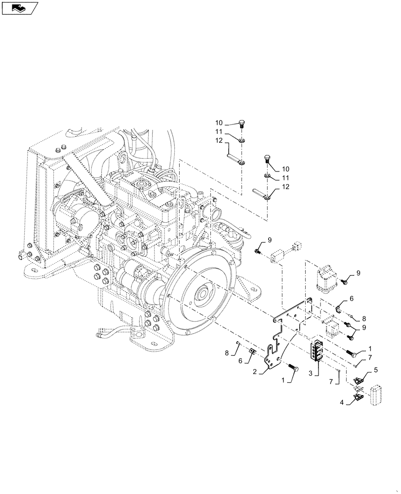 Схема запчастей Case DV23 - (55.100.DO[01]) - FUSE BOX - BSN NFNTT0187 (55) - ELECTRICAL SYSTEMS