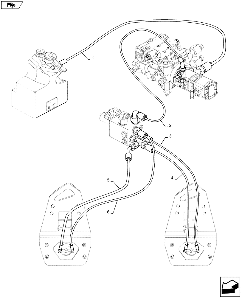 Схема запчастей Case DV23 - (35.903.AE[01]) - VIBRATION DAMPER, HOSE (35) - HYDRAULIC SYSTEMS