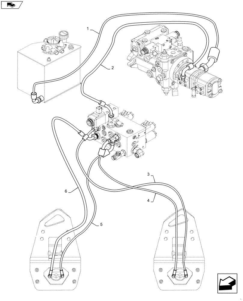 Схема запчастей Case DV36 - (35.903.AE[02]) - VIBRATION DAMPER, HOSE (35) - HYDRAULIC SYSTEMS