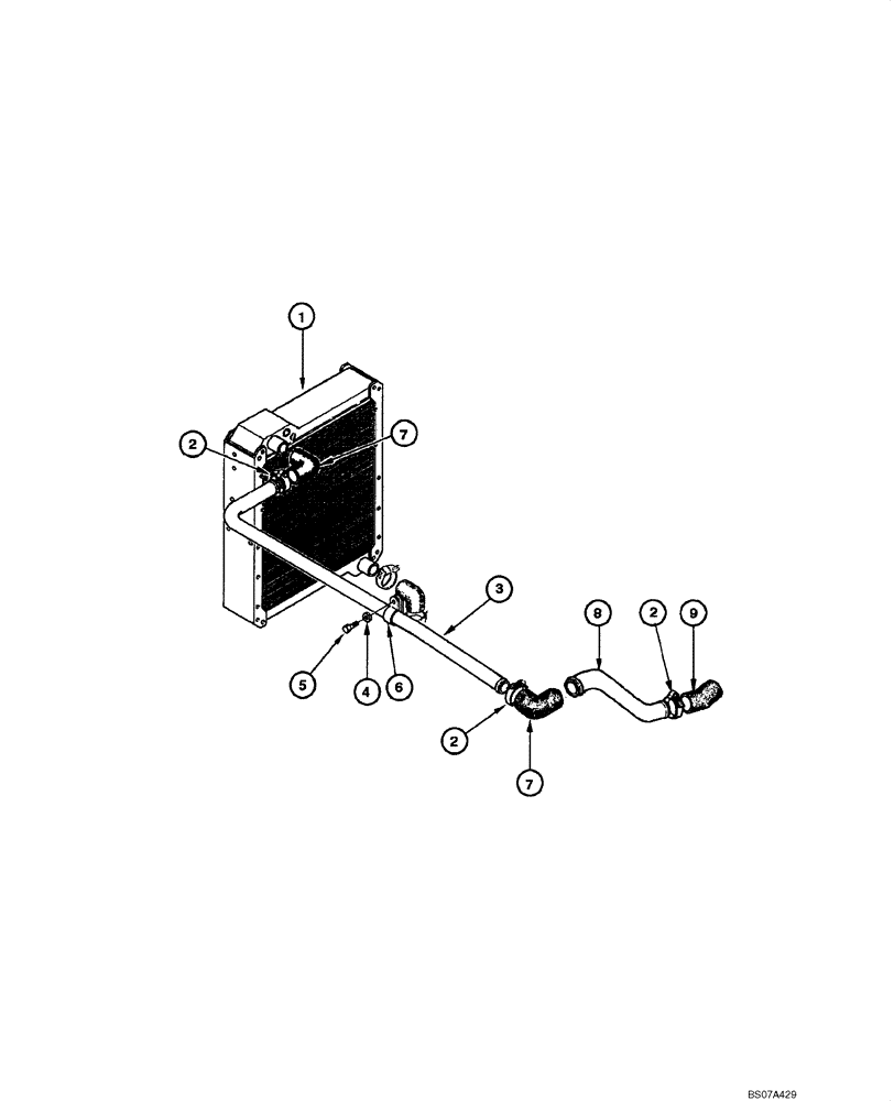 Схема запчастей Case 865 VHP - (02.04[00]) - COOLING SYSTEM - ENGINE (02) - ENGINE