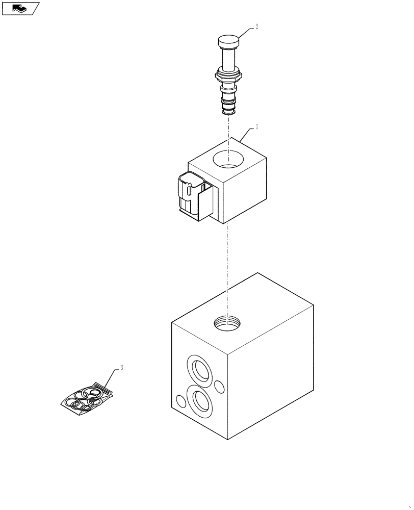 Схема запчастей Case SV300 - (29.212.05[01]) - BRAKE VALVE - SINGLE SPEED (SV300) (29) - HYDROSTATIC DRIVE