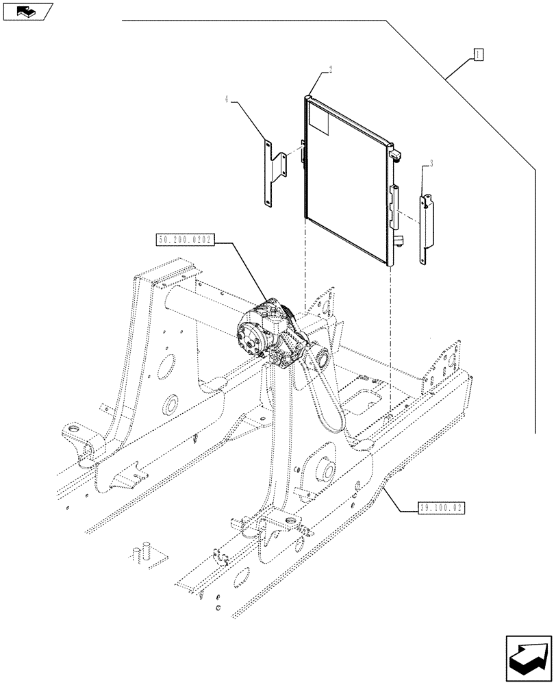 Схема запчастей Case 590SN - (88.050.01[03]) - DIA KIT, A/C HPCR (88) - ACCESSORIES