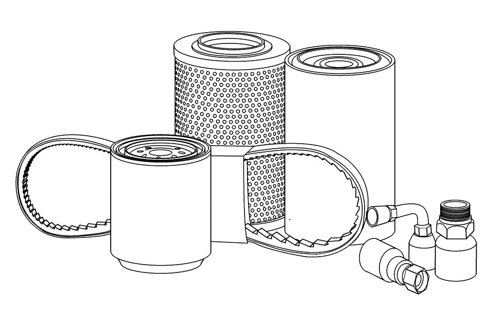 Схема запчастей Case SV250 - (05.100.01) - INITIAL STOCKING LIST, LIST A - PARTS REQUIRED FOR PLANNED MAINTENANCE (05) - SERVICE & MAINTENANCE