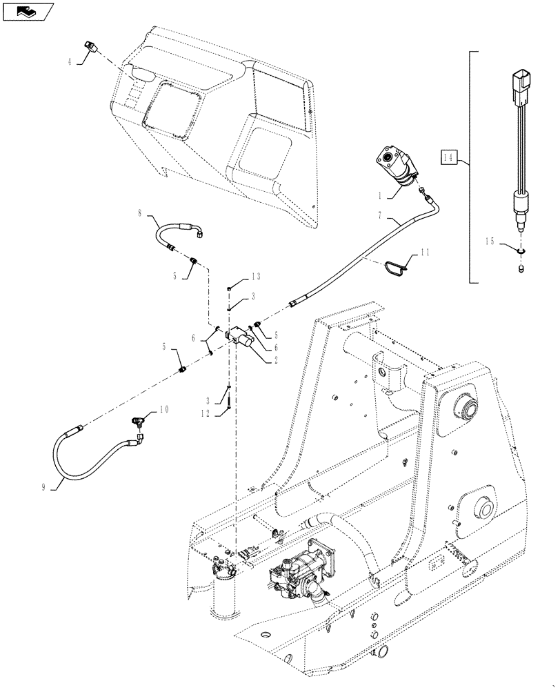 Схема запчастей Case 570NXT - (41.910.AD) - COMFORT STEERING (41) - STEERING