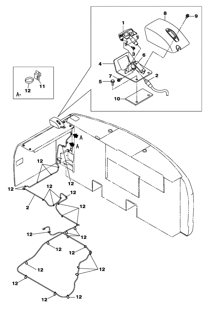 Схема запчастей Case CX210C LC - (88.100.08) - DIA KIT - ELECTRICAL CIRCUIT (88) - ACCESSORIES