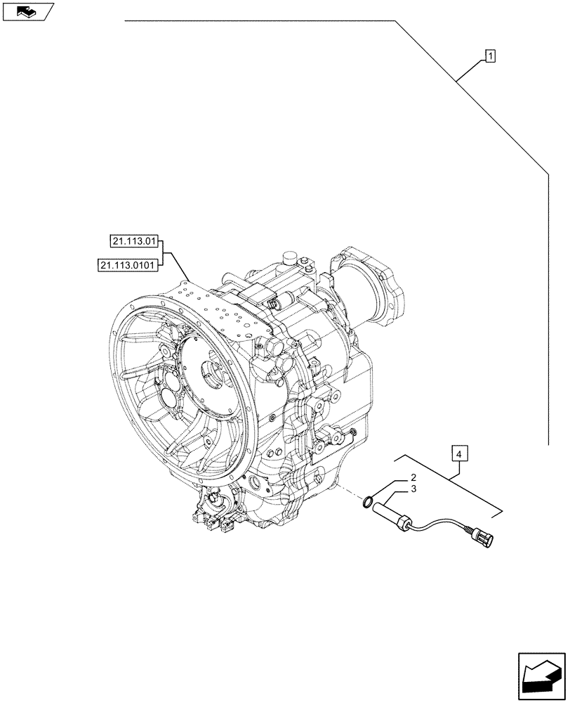 Схема запчастей Case 580SN WT - (88.035.49[06]) - DIA KIT, AUTO RIDE CONTROL STANDARD D9008 (88) - ACCESSORIES