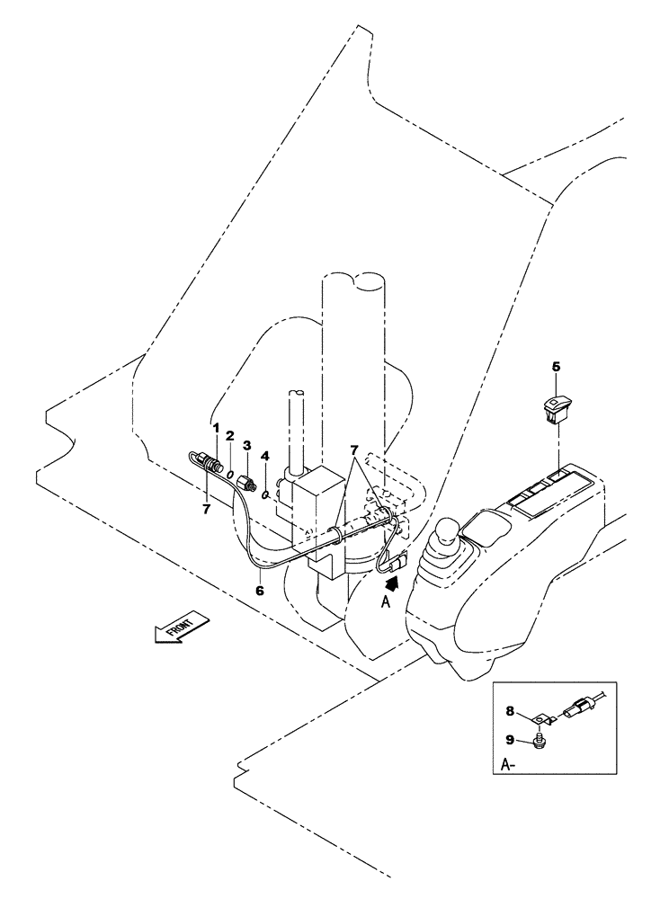 Схема запчастей Case CX470C - (04-010-00[01]) - ELECTRICAL CIRCUIT - SAFETY VALVE - BOOM (06) - ELECTRICAL SYSTEMS