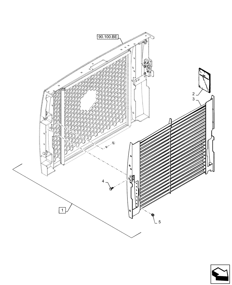 Схема запчастей Case SR240 - (88.100.90[13]) - DIA KIT, DEMO REAR DOOR (88) - ACCESSORIES