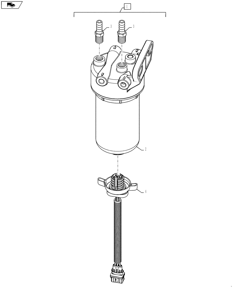 Схема запчастей Case SR130 - (10.206.AO) - FUEL FILTER, WIF, BUILT BEFORE OCT. 4, 2013 (10) - ENGINE