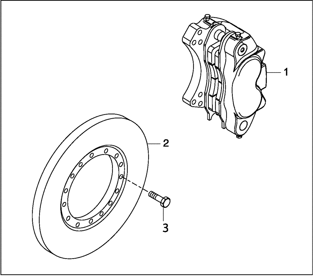 Схема запчастей Case 330B - (32A00000648[001]) - BRAKE MOUNTING, INTERMEDIATE AXLE (87515680) (11) - AXLES/WHEELS